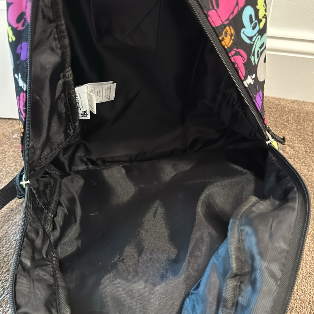 Disney parks Mickey Mouse face multi color backpack bag - Picture 4 of 6
